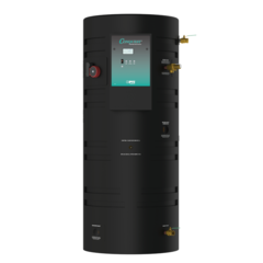 PVI Conquest 1100 and 1200 water heater from front