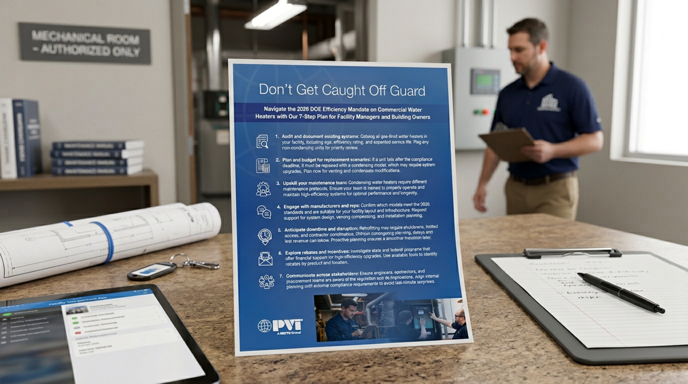 Image of the PVI DOE guide on a facility manager's desk